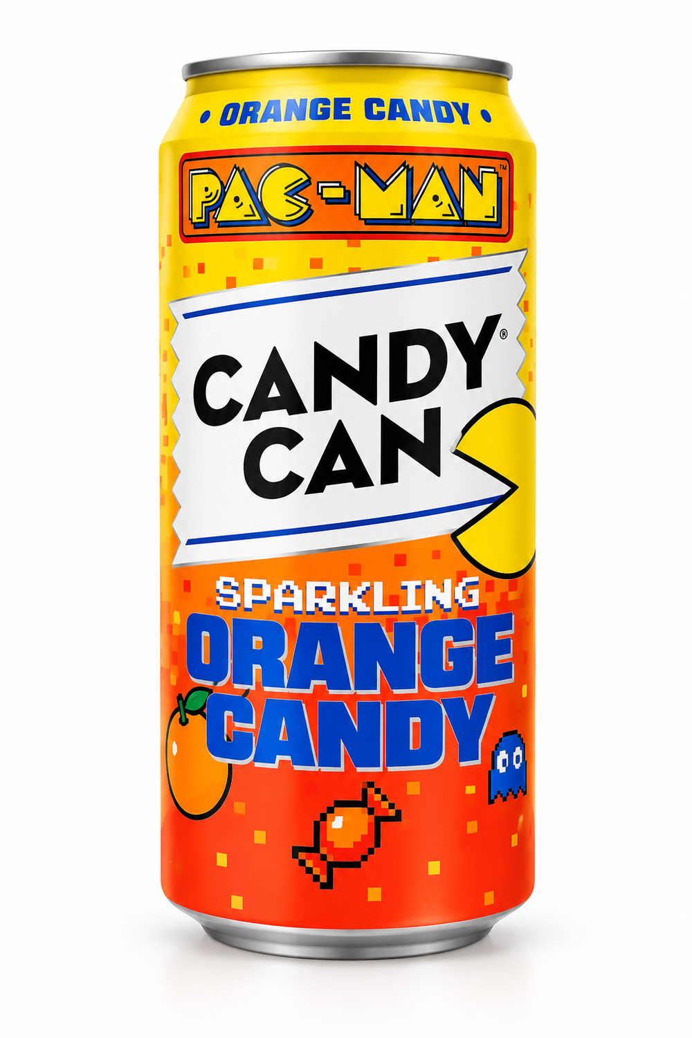 Pac-Man Candy Can Sparkling Orange Candy 355 ml