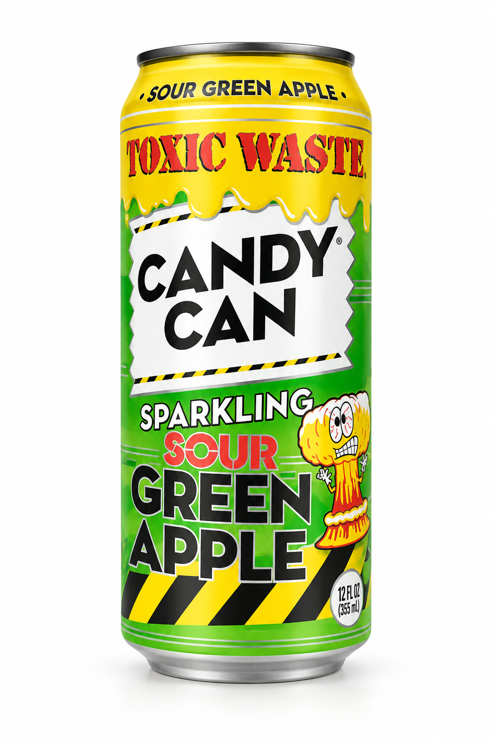 Toxic Waste Candy Can Sour Green Apple 355 ml