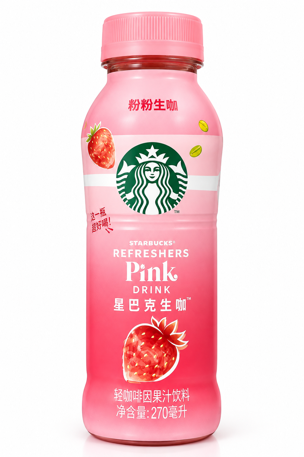Starbucks Refreshers Pink Drink Çilekli İçecek 270 ml