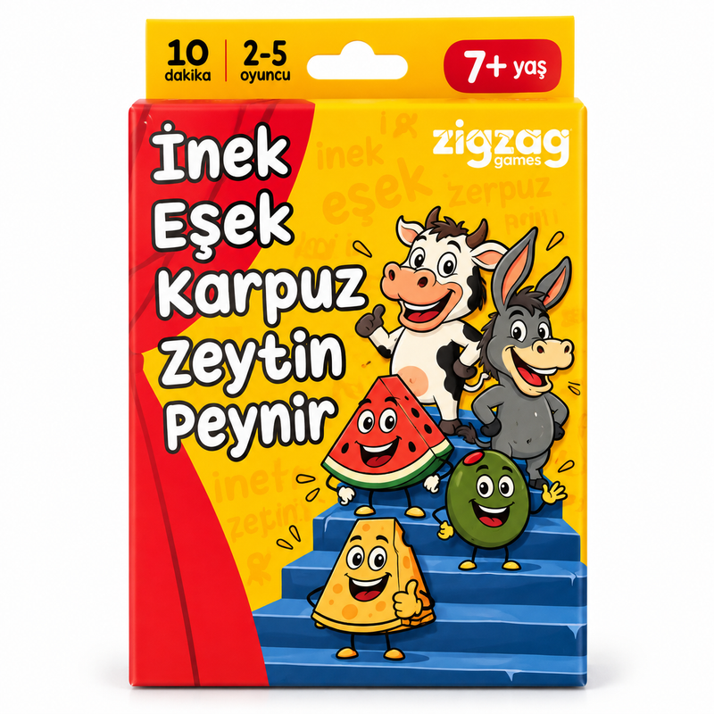 İnek Eşek Karpuz Zeytin Peynir – Hızlı Kart Oyunu