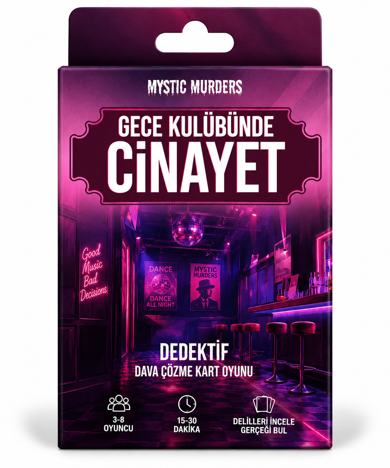 Mystic Murders – Gece Kulübünde Cinayet Dedektif Kart Oyunu