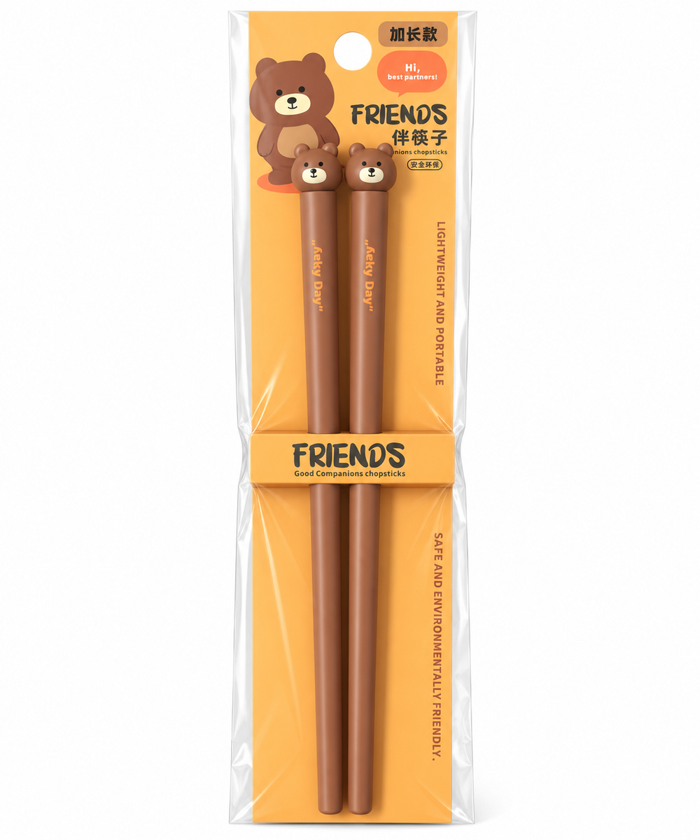 Sevimli Hayvan Figürlü Chopstick – Uzun Yemek Çubuğu