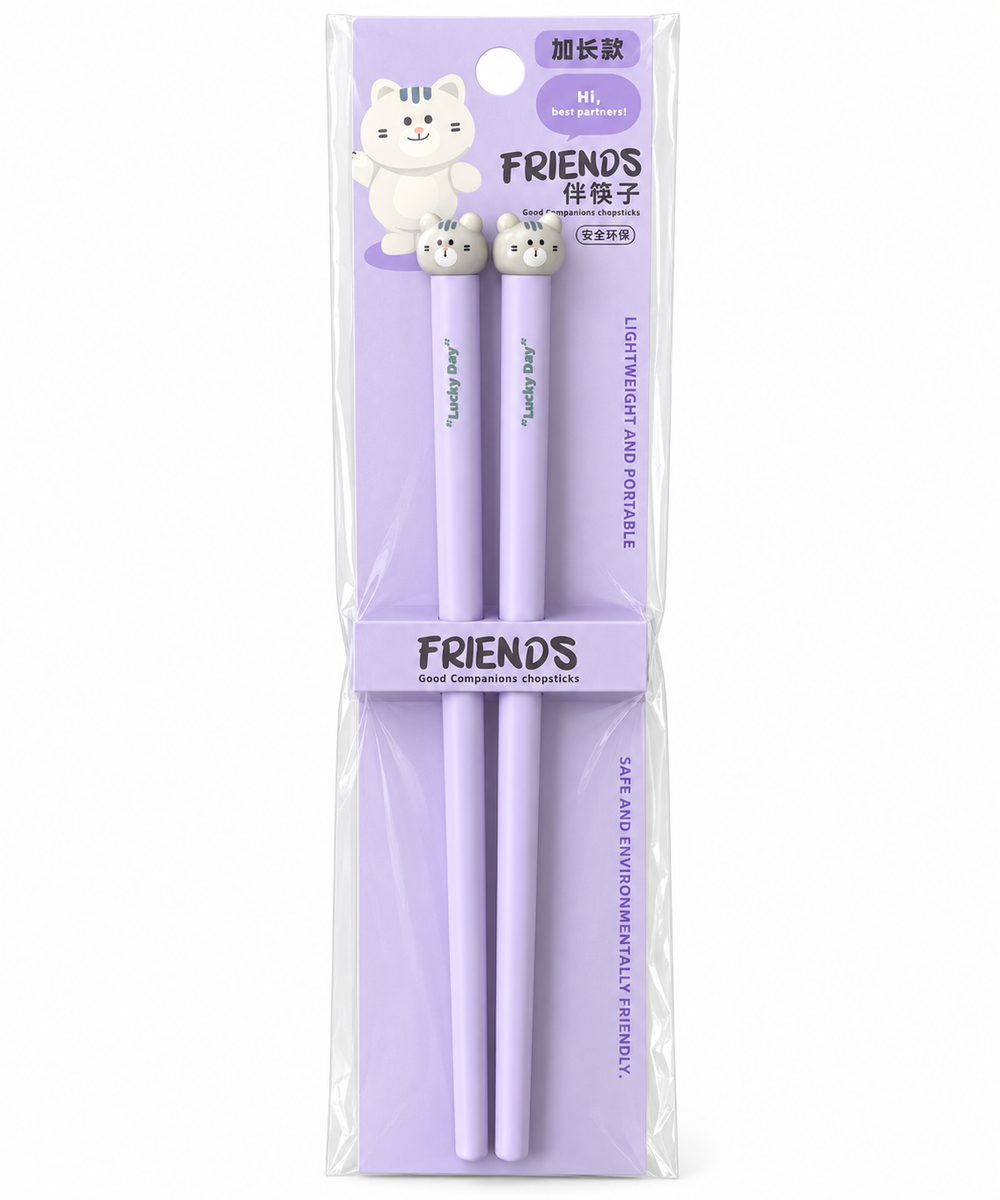 Sevimli Hayvan Figürlü Chopstick – Uzun Yemek Çubuğu