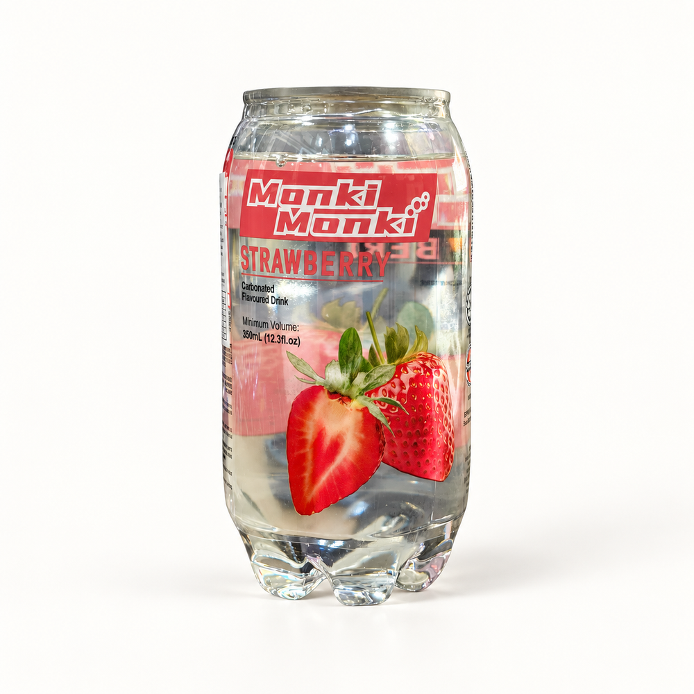 Monki Monki Strawberry Çilek Aromalı Gazlı İçecek 350 ml