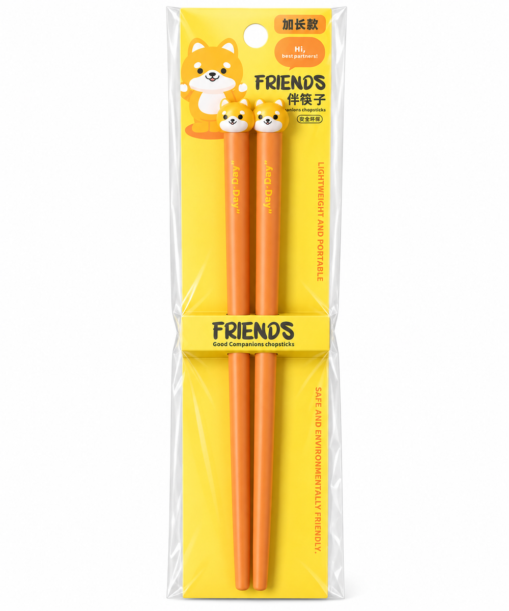 Sevimli Hayvan Figürlü Chopstick – Uzun Yemek Çubuğu