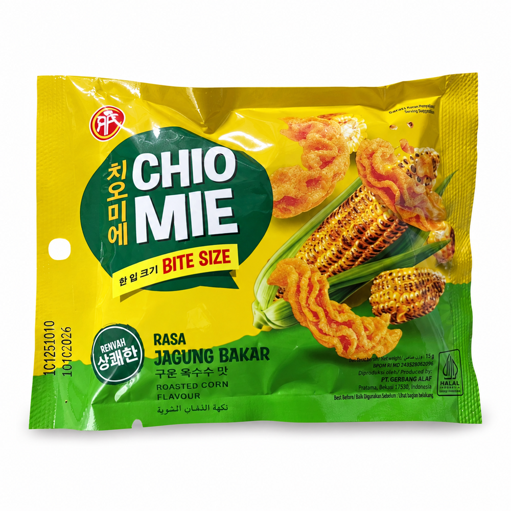 Cheo Mie Bite Size Kavrulmuş Mısır Aromalı Çıtır Atıştırmalık 15 g