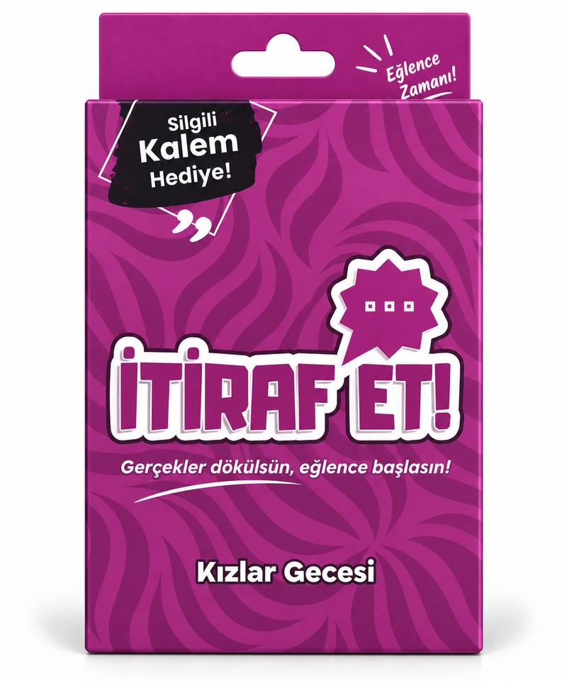 İtiraf Et! – Kızlar Gecesi Eğlence Kart Oyunu