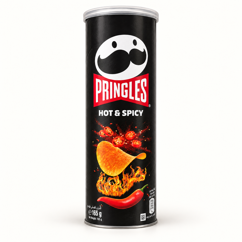 Pringles Hot & Spicy Acılı Patates Cipsi 165 g