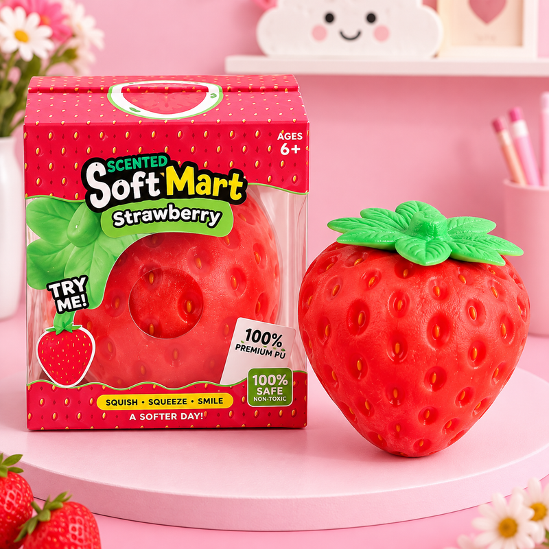 Soft Mart Strawberry – Çilek Kokulu Squishy