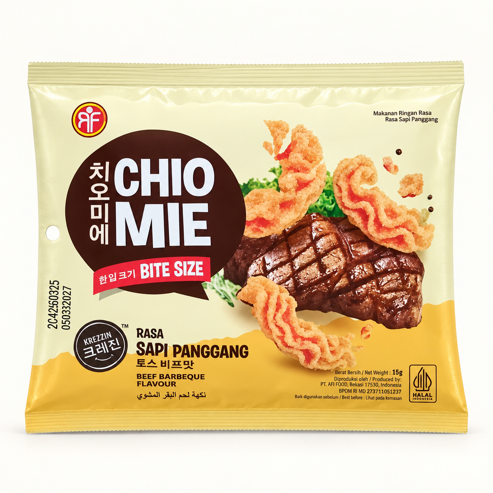 Cheo Mie Bite Size Izgara Et Aromalı Çıtır Atıştırmalık 15 g